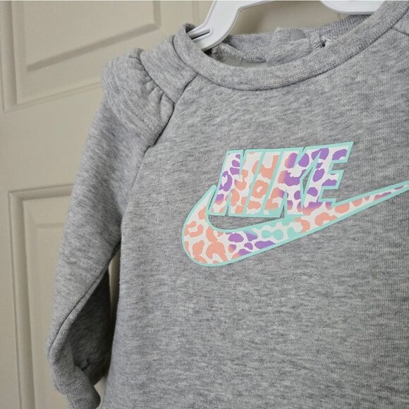 2/$20 Nike Gray and Blue Sweatshirt Size 12 M - Picture 2 of 4